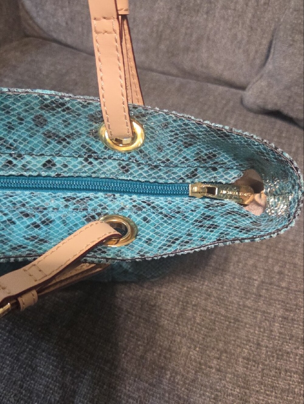 Michael Kors Jet Set Python Tote - Picture 7 of 7